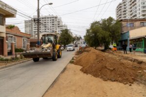 Municipio retoma obras en Avenida Matta para concluir pavimentación en el lugar
