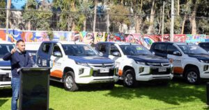 MUNICIPIO CALERANO RECIBE 17 NUEVOS VEHICULOS QUE SE SUMAN A LA FLOTA AUTOMOTRIZ