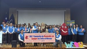 La Fundación Internacional WeLoveU practica «Compartir la vida» mediante un evento de donación de sangre en Valparaíso.