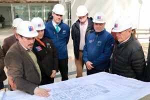 NUEVO CESFAM DE CATAPILCO ALCANZA 99% DE AVANCE Y AUTORIDADES INSPECCIONAN OBRAS EN ETAPA FINAL
